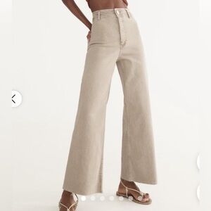 ZARA Marine Straight pants cream size 4